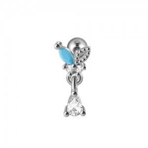 Piercing Microbell Reto Modelo 18 Aço 316L